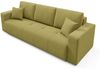 Sofa 3-Sitzer mit Schlaffunktion AUGUSTO in Stoff Wind Moosgrün Bild 4