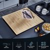 KHG Herd-Abdeckplatte Bambus 2er-Set je 50x28 cm Holz braun, Bambus, (2 tlg) Bild 3