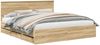 vidaXL Bettrahmen Sonoma-Eiche 200 x 200 cm Ingenieurs Holz 3407951 Bild 2