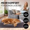 Lumaland Hundebett Indoor Cord L 110x75x18cm grau vakuumiert Bild 3