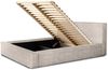 Polsterbett Doppelbett OMAHA 140x200cm Komplettset in Stoff Macau Sand Bild 2