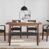 vidaXL Bank 110 cm Braun Massivholz Gummibaum 4102602 Bild 3
