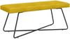 vidaXL Bank Uni Gelb 110 x 40 x 45 cm Samt 42038350 Bild 2