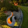 2er Set LED Solarlampe, Flammen Design, Skulptur Bild 3