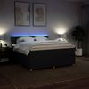vidaXL Boxspringbett mit Matratze Schwarz 200x200 cm Stoff 3289879 Bild 5