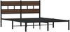 vidaXL Bettgestell ohne Matratze mit Kopfteil Braun Eiche 137x190 cm 4017150 Bild 3