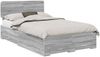 vidaXL Bettrahmen Graues Sonoma 120 x 190 cm Holzwerkstoff 3412405 Bild 2