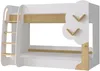 Vente-unique - PILATI Bett Holz, Platte BeigeWeiß - B 137,4 cm x H 143 cm x L 196 cm Bild 3