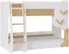 Vente-unique - PILATI Bett Holz, Platte BeigeWeiß - B 137,4 cm x H 143 cm x L 196 cm Bild 2