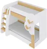 Vente-unique - PILATI Bett Holz, Platte BeigeWeiß - B 137,4 cm x H 143 cm x L 196 cm Bild 4