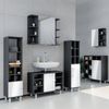 Badmöbel-Set Fynn Anthrazit 3 Teile, mit Midischrank Tür groß Vicco Bild 4