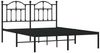 Doppelbett, Bettgestell Modernen mit Kopfteil Metall Schwarz 140x190 cm d468e Bild 3