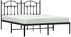Doppelbett, Bettgestell Modernen mit Kopfteil Metall Schwarz 140x190 cm d468e Bild 4