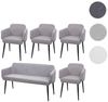 MCW Essgruppe MCW-L13-Set-4, (Set, 5er), Hohe Stoffqualität, Schraubfüße zum Ausgleichen von Bodenunebenheiten Bild 3
