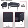 MCW Essgruppe MCW-L13-Set-4, (Set, 5er), Hohe Stoffqualität, Schraubfüße zum Ausgleichen von Bodenunebenheiten Bild 4