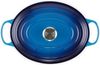 Le Creuset Bräter 'Signature' , Gusseisen , Oval, für alle Herdarten und Induktion geeignet, Azure, 31,0 cm Bild 3