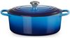 Le Creuset Bräter 'Signature' , Gusseisen , Oval, für alle Herdarten und Induktion geeignet, Azure, 31,0 cm Bild 4