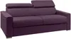 Vente-unique - VIZIR Sofa Stoff Violett - B 223 cm94 cm x H 110 cm95 cm x L 216 cm Bild 2