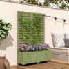 BlingBin Blumenkasten Pflanzkübel Pflanzgefäß für Garten Hof Terrasse (1 St, mit Spalier als Kletterhilfe und Klapp- und Universalrädern), Geeignet für Garten, Hof und Terrasse Bild 5