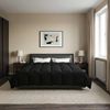 vidaXL Sommerdecke Gepolstert Schwarz 220 x 240 cm Mikrofaser 42025938 Bild 4