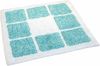 MESANA Badematte Karo Melange, Badvorleger, Badezimmer Teppich, Höhe 15 mm, rutschhemmend beschichtet, fußbodenheizungsgeeignet, Baumwolle, rechteckig, modernes Design, mit Bordüre, rechteckig & quadratisch erhältlich Bild 3