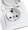 Schutzkontakt-Steckdose McPower ''Flair'', 250V~/16A, UP, IP44, weiß, 12er-Pack Bild 4