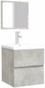 vidaXL Badschrank mit Spiegel Betongrau Holzwerkstoff 804867 Bild 4