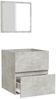 vidaXL Badschrank mit Spiegel Betongrau Holzwerkstoff 804867 Bild 5