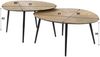KAWOLA Couchtisch TIBALI Set 2-tlg. Metall bronze oval 43 x 60 x 77 cm Bild 4