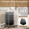 Rollwagen mit 10 Stapelbaren Schubladen Rollcontainer Badrollwagen Badtrolley Badregal Bild 5