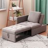 Multifunktions Schlafsofa 3-in-1, 177x68x65 cm, Grau Leinen, verstellbare Rückenlehne Bild 2