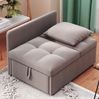 Multifunktions Schlafsofa 3-in-1, 177x68x65 cm, Grau Leinen, verstellbare Rückenlehne Bild 5