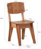 SoBuy HFST01-BR Esszimmerstuhl, MDF, Lackiert, Braun, 44,5 x 86 x 41 cm Bild 3