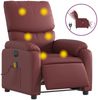 vidaXL Massagesessel Elektrisch Weinrot Kunstleder 3204883 Bild 2