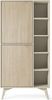 Bettso 'FIRR' Standregal mit goldenen Griffe, Holzwerkstoff Beige 160x38x80 cm Bild 4