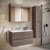 Badplaats Badmöbel Set mit Waschbecken und Unterschrank Angela 80 x 48 cm Braun Eiche - Waschbeckenunterschrank mit Soft-Close und Waschbecken, Vorgemontiert Bild 5