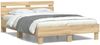 vidaXL Bettgestell mit Kopfteil Sonoma-Eiche 120x190 cm Holzwerkstoff 3207450 Bild 2