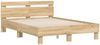 vidaXL Bettgestell mit Kopfteil Sonoma-Eiche 120x190 cm Holzwerkstoff 3207450 Bild 3