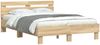 vidaXL Bettgestell mit Kopfteil Sonoma-Eiche 120x190 cm Holzwerkstoff 3207450 Bild 4
