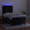 vidaXL Boxspringbett mit Matratze & LED Schwarz 80x200 cm Samt 3136331 Bild 4