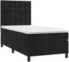 vidaXL Boxspringbett mit Matratze & LED Schwarz 80x200 cm Samt 3136331 Bild 3