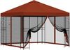 vidaXL Garten Pavillon mit Seitenwänden 3 x 3 m Terrakotta 900340 Bild 2