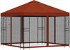 vidaXL Garten Pavillon mit Seitenwänden 3 x 3 m Terrakotta 900340 Bild 3