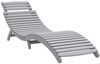 vidaXL Sonnenliege Grau 184x55x64 cm Massivholz Akazie 363279 Bild 2