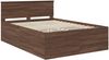 vidaXL Bettrahmen Braun Eichen-Optik 150 x 200 cm Holzwerkstoff 3408570 Bild 4