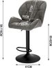 Woltu Barhocker (Set, 2 St), Tresenhocker Designer Hocker mit Rückenlehne Bild 2