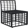 vidaXL Modulares Outdoor-Sofa ohne Armlehnen Schwarz Poly-Rattan 42026731 Bild 3
