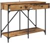 Konsolentisch, Beistelltisch, Konsole Altholz 100 x 39 x 78,5 cm Holzwerkstoff Bild 5