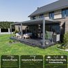 Weide Deluxe Plus | Wand Pergola | Voll Aluminium | 4 x 8 M | Lamellendach anthrazit Bild 4