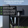 Weide Deluxe Plus | Wand Pergola | Voll Aluminium | 4 x 8 M | Lamellendach anthrazit Bild 3